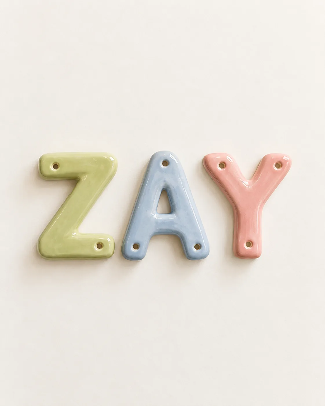 Ceramic Letter Initial
