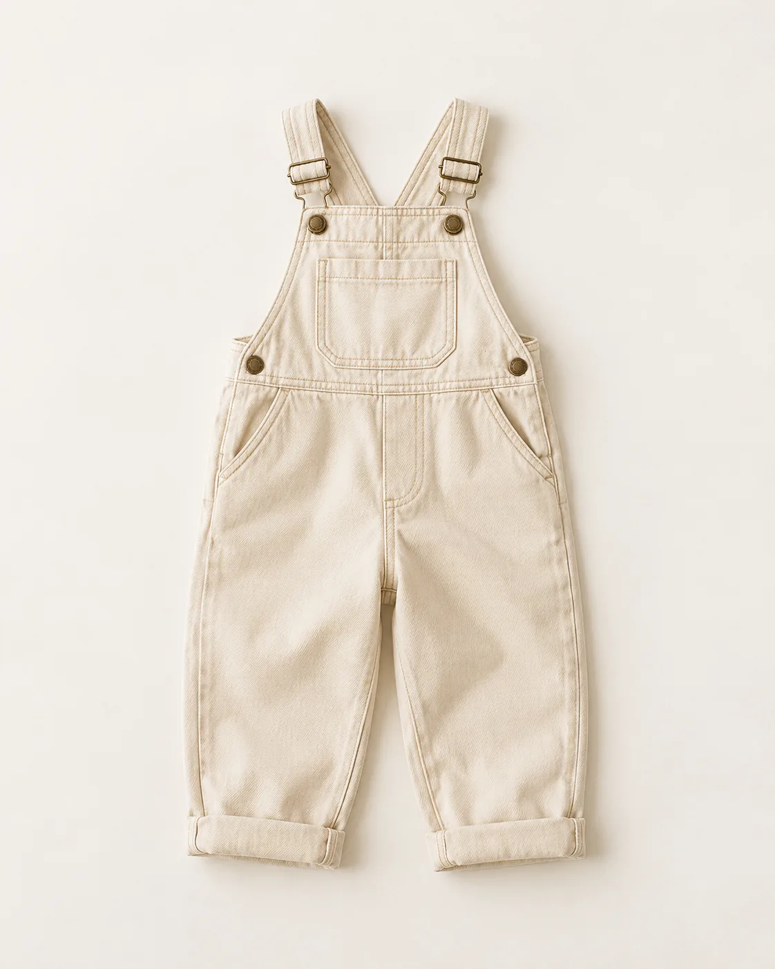 Daisy Denim Overall Ecru