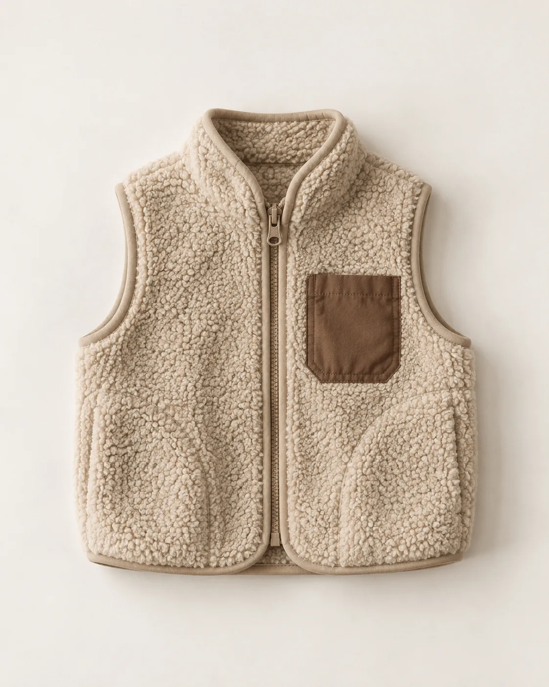 Wren Fleece Vest Oat